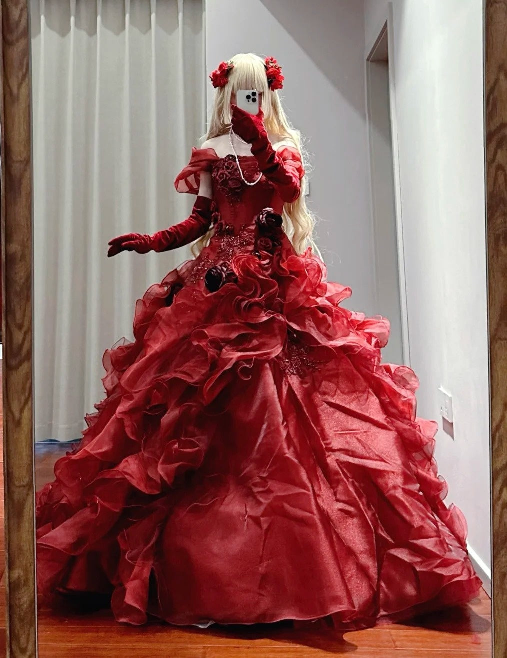 Gorgeous Ball Gown Off Shoulder Ruffle Quinceanera Dress Evening Dress 18th Birthday Prom Gown       D5134