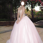 Sparkling Ball Gown Light Pink Sweetheart Tulle Evening Dress Quinceanera Dress 18th Birthday Prom Gown       D5135
