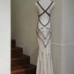 Robe de bal brillante à paillettes et col en cœur, robe de soirée sirène, robe de gala, robe de fête d'anniversaire, D3415