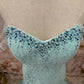 Robe de bal brillante à paillettes et col en cœur, robe de soirée sirène, robe de gala, robe de fête d'anniversaire, D3415