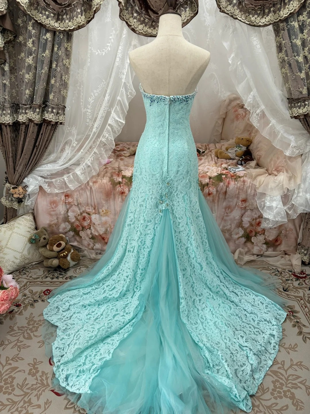Robe de bal brillante à paillettes et col en cœur, robe de soirée sirène, robe de gala, robe de fête d'anniversaire, D3415