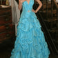 Glänzendes Ballkleid mit herzförmigem Pailletten-Meerjungfrauen-Abendkleid, Galakleid, Geburtstagspartykleid, D3415