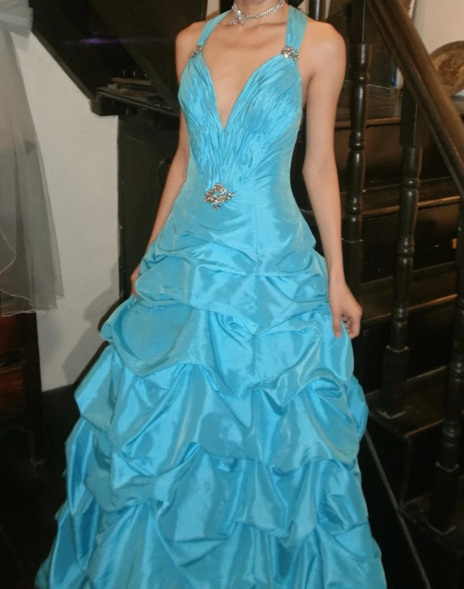 Glänzendes Ballkleid mit herzförmigem Pailletten-Meerjungfrauen-Abendkleid, Galakleid, Geburtstagspartykleid, D3415