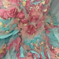 Atemberaubendes hellblaues Abendkleid aus plissiertem Tüll mit V-Ausschnitt, ideal für Quinceañera und Ball (Modell D4654)