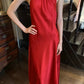 Beauty Prom Dress Satin Halter Gala Gown Evening Dress Graduation Dress     D5165