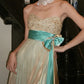 Stunning Prom Dress Champagne Gold Satin Sweetheart Gala Gown Evening Dress Graduation Dress     D5166