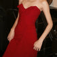 Chic Prom Dress Brick Red Sweetheart Pleated Gala Gown Fomal Evening Dress Graduation Dress     D5171