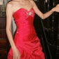 Stunning Prom Dress Red Sweetheart Pleated Gala Gown Fomal Evening Dress Graduation Dress     D5178