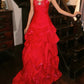 Stunning Prom Dress Red Sweetheart Pleated Gala Gown Fomal Evening Dress Graduation Dress     D5178