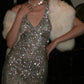 Charming Prom Dress Halter Tulle Gala Gown Fomal Evening Dress 18th Birthday Party Dress     D5181