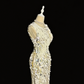 Shiny Homecoming Dress Jewel Sequins Back to School Outfits Party Dress  D6541