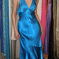 Charming Prom Dress Royal Blue Halter Beading Mermaid Gala Gown Formal Evening Dress Graduation Dress    D5201