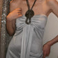 Elegant Prom Dress Grey Halter Pleated Gala Gown Formal Evening Dress 18th Birthday Party Dress    D5205