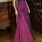 Elegant Prom Dress Halter Tulle Pleated Mermaid Gala Gown Formal Evening Dress 18th Graduation Dress    D5213