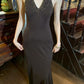 Elegant 90s Prom Dress V-neck Backless Mermaid Gala Gown Formal Evening Dress 18th Birthday Party Dress    D5222
