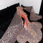 Gorgeous Shiny Beaded Exquisite Embroidery 3D Butterflies Mermaid Floor-length Evening Dress Prom Dresses D1663