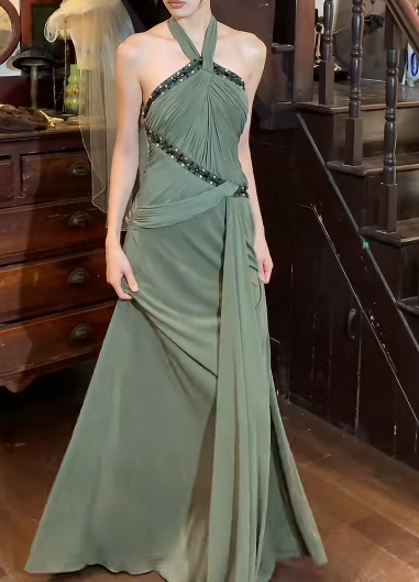 Glänzendes Ballkleid mit herzförmigem Pailletten-Meerjungfrauen-Abendkleid, Galakleid, Geburtstagspartykleid, D3415