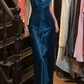 Glänzendes Ballkleid mit herzförmigem Pailletten-Meerjungfrauen-Abendkleid, Galakleid, Geburtstagspartykleid, D3415