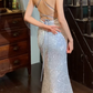 Glänzendes Ballkleid mit herzförmigem Pailletten-Meerjungfrauen-Abendkleid, Galakleid, Geburtstagspartykleid, D3415