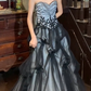 Stunning Prom Dress A Line Sweetheart Tulle Pleated Gala Gown Evening Dress    D5273