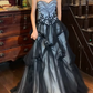 Stunning Prom Dress A Line Sweetheart Tulle Pleated Gala Gown Evening Dress    D5273