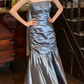 Glänzendes Ballkleid mit herzförmigem Pailletten-Meerjungfrauen-Abendkleid, Galakleid, Geburtstagspartykleid, D3415