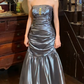 Glänzendes Ballkleid mit herzförmigem Pailletten-Meerjungfrauen-Abendkleid, Galakleid, Geburtstagspartykleid, D3415