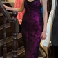 Elegant 90s Prom Dress Spaghetti Straps Gala Gown Evening Dress    D5279