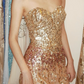Shiny 90s Prom Dress Sweetheart Sheath Gala Gown Evening Dress    D5280
