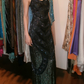 Glänzendes Ballkleid mit herzförmigem Pailletten-Meerjungfrauen-Abendkleid, Galakleid, Geburtstagspartykleid, D3415