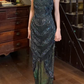 Glänzendes Ballkleid mit herzförmigem Pailletten-Meerjungfrauen-Abendkleid, Galakleid, Geburtstagspartykleid, D3415