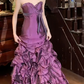 Glänzendes Ballkleid mit herzförmigem Pailletten-Meerjungfrauen-Abendkleid, Galakleid, Geburtstagspartykleid, D3415