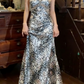 Beauty 90s Prom Dress A Line V-neck Leopard Print Party Dress Gala Gown Evening Dress  D5299
