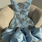 Chic Homecoming Dress Strapless Pleaed Beading Flower Rinestone Back to School Outfits Party Dress  D7400