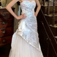 Stunning 90s Prom Dress Sweetheart Pleated Tulle Gala Gown Evening Dress Wedding Dress  D5302