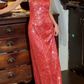 Glänzendes Ballkleid mit herzförmigem Pailletten-Meerjungfrauen-Abendkleid, Galakleid, Geburtstagspartykleid, D3415