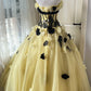 Robe de bal sublime bleu clair, col en V, tulle plissé, robe de soirée, robe de quinceañera, robe de bal D4654