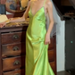 Beauty 90s Prom Dress V-neck Backless Gala Gown Evening Dress   D5313