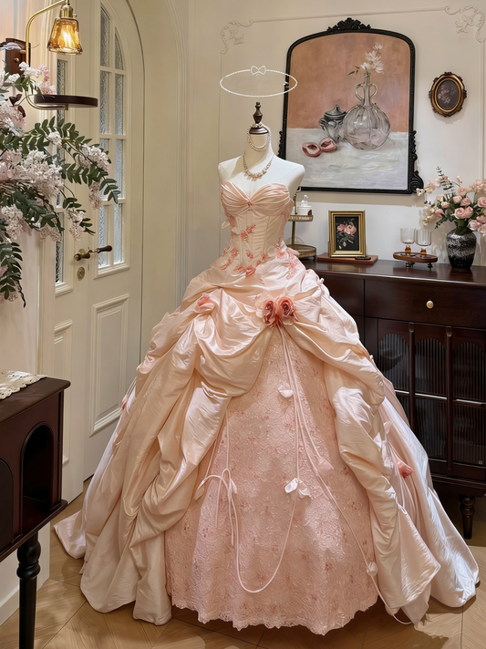 Pretty Ball Gown Sweetheart Pleated Evening Dress Quinceanera Dress 18th Birthday Prom Gown       D5324