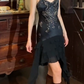 Glänzendes Ballkleid mit herzförmigem Pailletten-Meerjungfrauen-Abendkleid, Galakleid, Geburtstagspartykleid, D3415