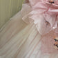 Elegant Ball Gown Light Pink Strapless Pleated Tulle Evening Dress Quinceanera Dress 18th Birthday Prom Gown       D5328