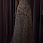 Sparkling Prom Dress A Line Strapless Gala Dress Evening Dress 18th Birthday Gown      D5329