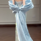 Shiny Prom Dress Strapless Pleated Gala Dress Evening Dress 18th Birthday Gown      D5330