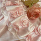 Hübsches Ballkleid Hellrosa Satin Schulterfreies Galakleid Abendkleid Abschlussballkleid D5342