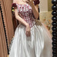 Charming Ball Gown Satin Off Shoulder Pleated Evening Dress Quinceanera Dress 18th Birthday Prom Gown       D5345
