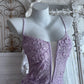 Elegant Prom Dress Lilac Spaghetti Straps Slit Mermaid Gala Dress Evening Dress 18th Birthday Gown      D5347