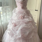 Hübsches Ballkleid Hellrosa Trägerlos Plissiertes Abendkleid Sweet 16th Kleid 18th Abschlusskleid D5349
