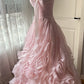Beauty Prom Dress Light Pink Sweetheart Pleated Gala Dress Evening Dress 18th Birthday Gown      D5350