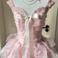 Wunderschönes Ballkleid Hellrosa Herz-Ausschnitt Stufenförmiges Abendkleid Süßes 16. Kleid Geburtstagsparty-Kleid D5353