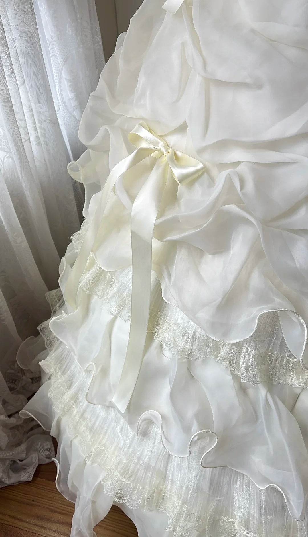 Charming Ball Gown Strapless Tiered Evening Dress Sweet 16th Dress Birthday Party Gown       D5354